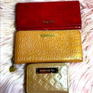 Bundle Wallet of MiuMiu/ Samantha Thavasa/ Patrick